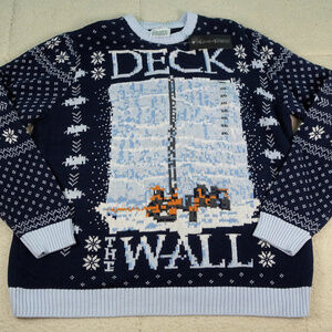 NWT HBO Game of Thrones "Deck the Wall" Sweater